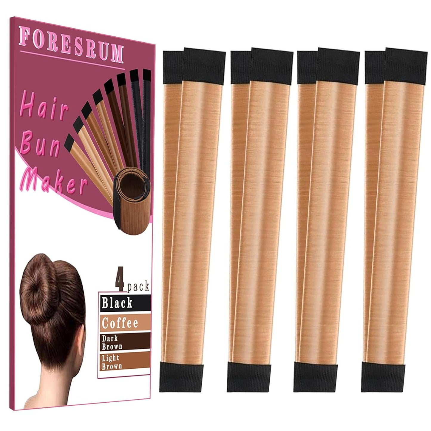 MagicLoop 4-in-1 Hair Bun Styler Set for Women and Kids