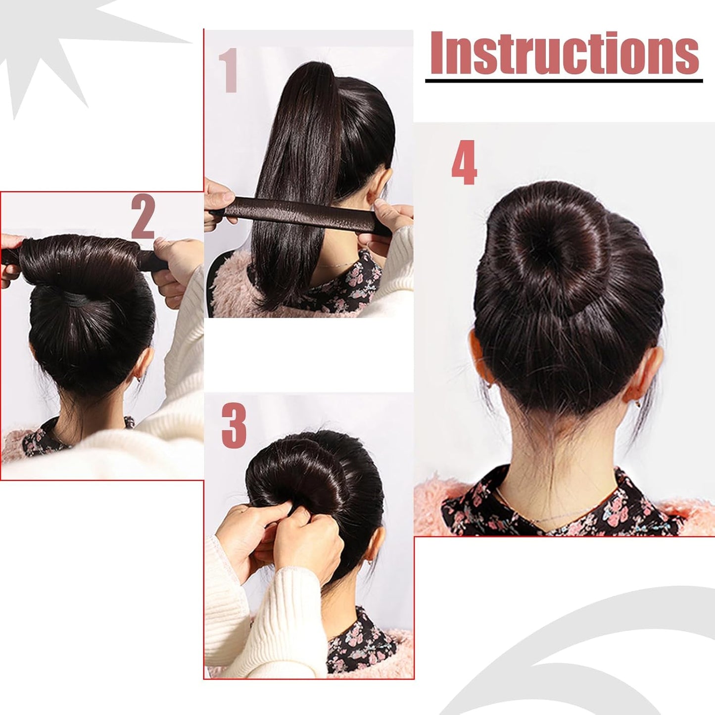 MagicLoop 4-in-1 Hair Bun Styler Set for Women and Kids