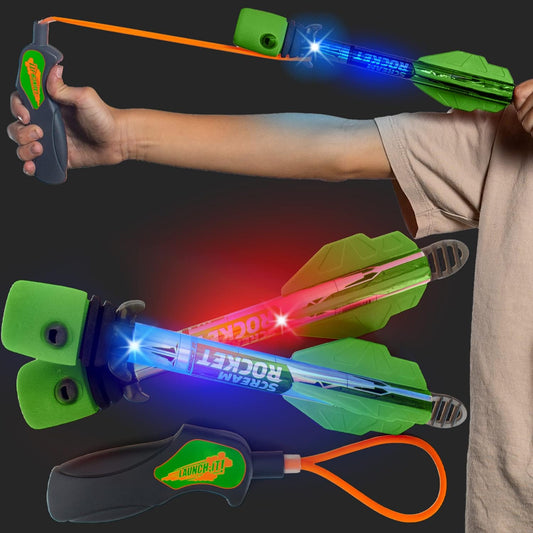 Toy Rocket Launcher for Kids: Easter Basket Stuffers for Teens - Slingshot Rockets Launchers - Best Easter Gifts for Boys & Girls All Ages 8 & Up - Outdoor Toys Gifts for 8 9 10 11 12 13 Year Old Boys