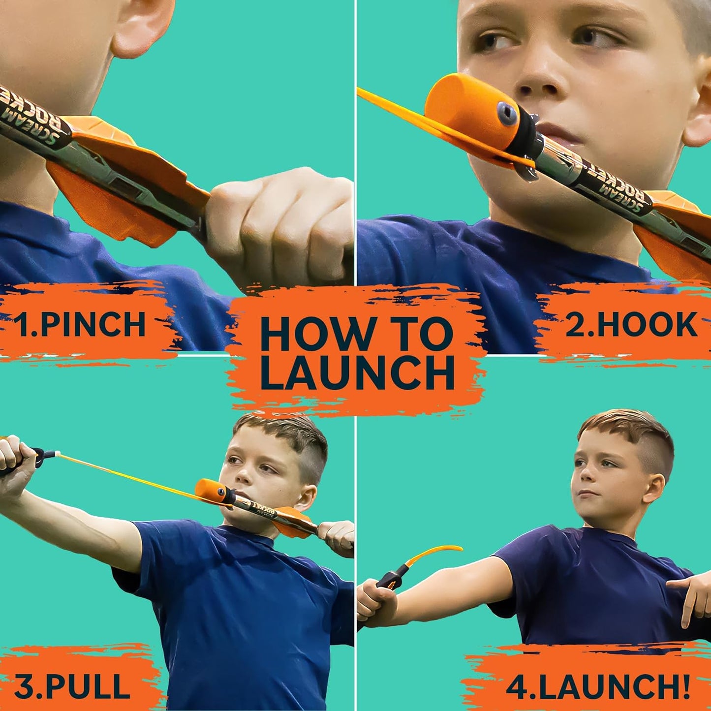 Toy Rocket Launcher for Kids: Easter Basket Stuffers for Teens - Slingshot Rockets Launchers - Best Easter Gifts for Boys & Girls All Ages 8 & Up - Outdoor Toys Gifts for 8 9 10 11 12 13 Year Old Boys