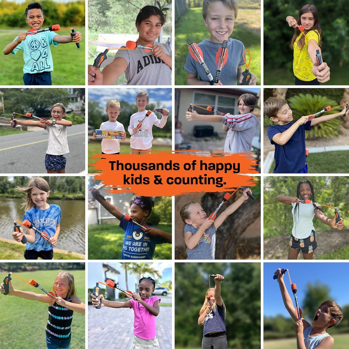 Toy Rocket Launcher for Kids: Easter Basket Stuffers for Teens - Slingshot Rockets Launchers - Best Easter Gifts for Boys & Girls All Ages 8 & Up - Outdoor Toys Gifts for 8 9 10 11 12 13 Year Old Boys