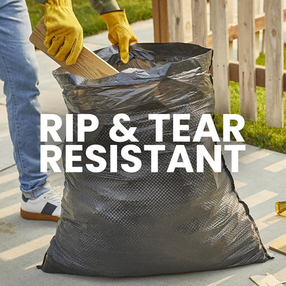 Glad Large Drawstring Trash Bags, ForceFlex 30 Gallon Black Trash Bags, 50 Count (Package May Vary)